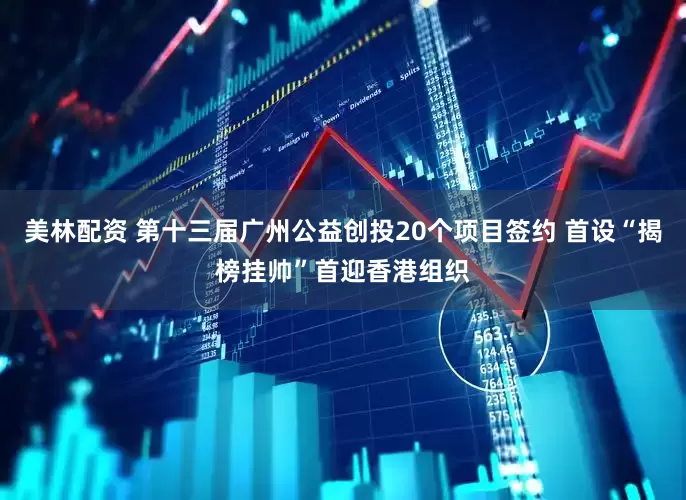 美林配资 第十三届广州公益创投20个项目签约 首设“揭榜挂帅”首迎香港组织